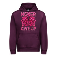 Mauve Wine never give up cancer Urban Hoodie - texasbilliewilder