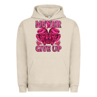 Pigment French Oak never give up cancer Urban Hoodie - texasbilliewilder
