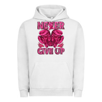 Pigment Lunar Rock never give up cancer Urban Hoodie - texasbilliewilder