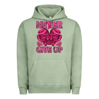 Pigment Oil Green never give up cancer Urban Hoodie - texasbilliewilder
