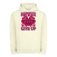 Pigment Pistachio never give up cancer Urban Hoodie - texasbilliewilder