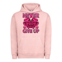 Pigment Salmon never give up cancer Urban Hoodie - texasbilliewilder