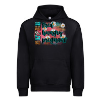Black super tired super hungry super pregnant Urban Hoodie - Zillion Design Studio