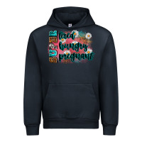 Navy super tired super hungry super pregnant Urban Hoodie - Zillion Design Studio