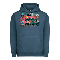 Pigment Midnight Navy super tired super hungry super pregnant Urban Hoodie - Zillion Design Studio