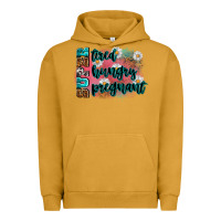 Pigment Peanut Butter super tired super hungry super pregnant Urban Hoodie - Zillion Design Studio