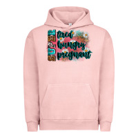 Pigment Salmon super tired super hungry super pregnant Urban Hoodie - Zillion Design Studio