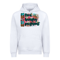 White super tired super hungry super pregnant Urban Hoodie - Zillion Design Studio