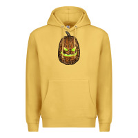 Antique Gold watercolor leopard pumpkin Premium Hoodie - RanaPortraitStore