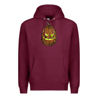 Burgundy watercolor leopard pumpkin Premium Hoodie - RanaPortraitStore