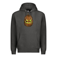 Charcoal Heather watercolor leopard pumpkin Premium Hoodie - RanaPortraitStore