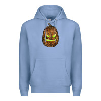 Colony Blue watercolor leopard pumpkin Premium Hoodie - RanaPortraitStore