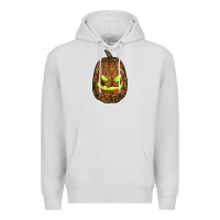 Dove Grey watercolor leopard pumpkin Premium Hoodie - RanaPortraitStore