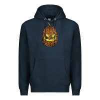 Navy watercolor leopard pumpkin Premium Hoodie - RanaPortraitStore