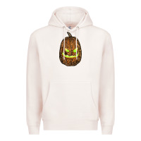 Pale Pink watercolor leopard pumpkin Premium Hoodie - RanaPortraitStore