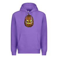 Purple watercolor leopard pumpkin Premium Hoodie - RanaPortraitStore