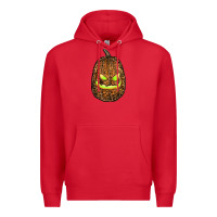 Red watercolor leopard pumpkin Premium Hoodie - RanaPortraitStore