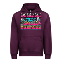Mauve Wine minding my own small business Urban Hoodie - Zillion Design Studio