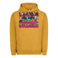Pigment Peanut Butter minding my own small business Urban Hoodie - Zillion Design Studio