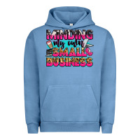 Pigment Pebble Blue minding my own small business Urban Hoodie - Zillion Design Studio
