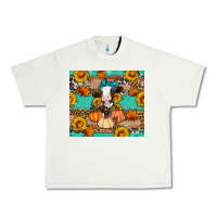 Cow Fall Pumpkin Urban Heavy Tee | Teevron