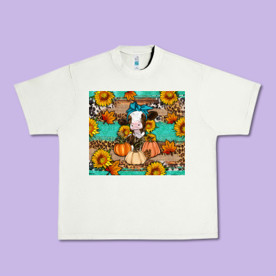 Cow Fall Pumpkin Urban Heavy Tee Designed By Artiststas