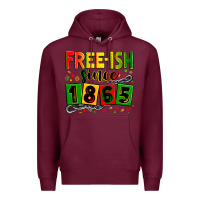 Burgundy Free-ish since 1865 Premium Hoodie - Zillion Design Studio