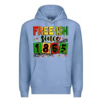 Colony Blue Free-ish since 1865 Premium Hoodie - Zillion Design Studio