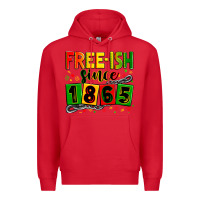 Red Free-ish since 1865 Premium Hoodie - Zillion Design Studio