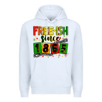 White Free-ish since 1865 Premium Hoodie - Zillion Design Studio