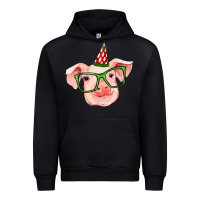 Black pig christmas Urban Hoodie - RanaPortraitStore