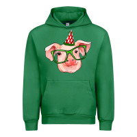 Emerald pig christmas Urban Hoodie - RanaPortraitStore