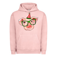 Pigment Salmon pig christmas Urban Hoodie - RanaPortraitStore