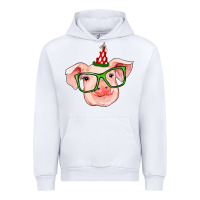 White pig christmas Urban Hoodie - RanaPortraitStore