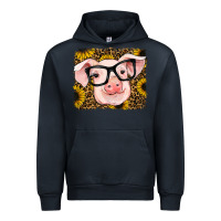 Navy sunflowers pig Urban Hoodie - RanaPortraitStore