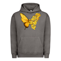 Pigment Tornado flowers and childhood cancer ribbon butterfly Urban Hoodie - texasbilliewilder