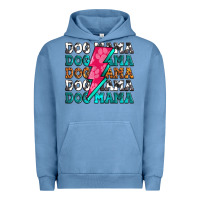 Pigment Pebble Blue dog mama Urban Hoodie - Zillion Design Studio
