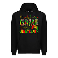 Black I paused my game to celebrate Juneteenth Premium Hoodie - Zillion Design Studio