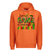 Carrot I paused my game to celebrate Juneteenth Premium Hoodie - Zillion Design Studio