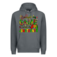 Rock I paused my game to celebrate Juneteenth Premium Hoodie - Zillion Design Studio