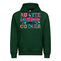 Forest Green auntie like a mom only cooler Urban Hoodie - Zillion Design Studio