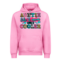 Fuchsia Pink auntie like a mom only cooler Urban Hoodie - Zillion Design Studio