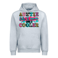 Heather Grey auntie like a mom only cooler Urban Hoodie - Zillion Design Studio