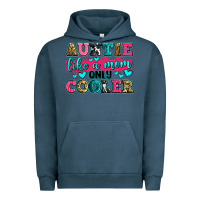 Pigment Midnight Navy auntie like a mom only cooler Urban Hoodie - Zillion Design Studio