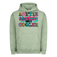Pigment Oil Green auntie like a mom only cooler Urban Hoodie - Zillion Design Studio