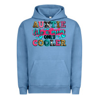 Pigment Pebble Blue auntie like a mom only cooler Urban Hoodie - Zillion Design Studio
