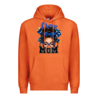 Carrot cheer mom messy bun Premium Hoodie - texasbilliewilder