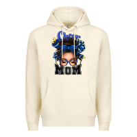 Sandshell cheer mom messy bun Premium Hoodie - texasbilliewilder