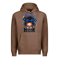 Chestnut cheer mom messy bun Premium Hoodie - texasbilliewilder