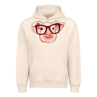Sandshell pig with red glasses Urban Hoodie - RanaPortraitStore